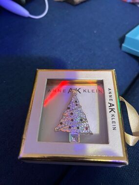 Anne Klein Christmas Tree Brooch